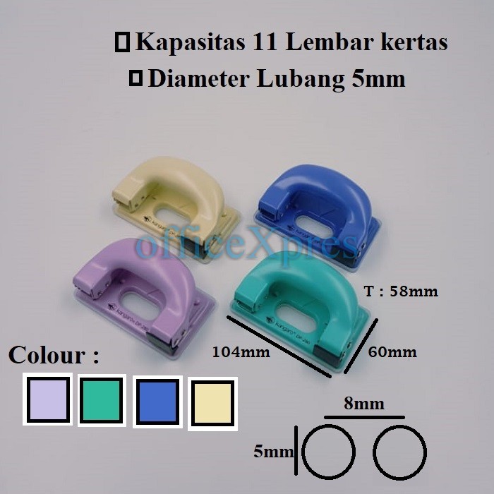 

Pembolong kertas / Pelubang kertas/ Paper Punch Kecil , Besar Kangaro