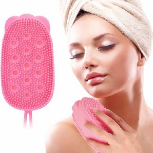 Silikon Bubble Bath Brush Shower Foaming MASSAGE Sikat Spon Mandi Puff