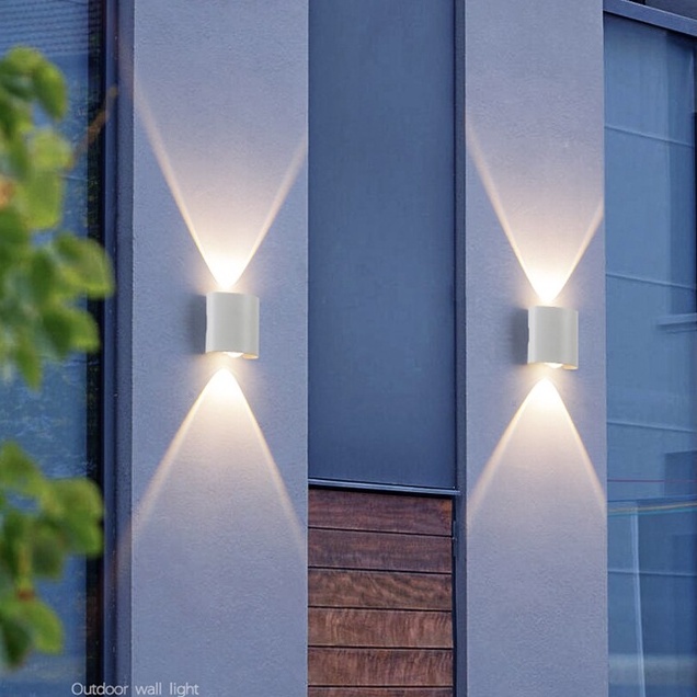 Lampu Hias Dinding Minimalis Modern Teras Indoor Outdoor 220V 6W 4W 2W Anti Air TaffLED Lampu