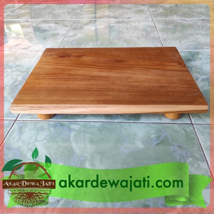 Telenan - Talenan Persegi Panjang 4 Kaki Kayu Jati