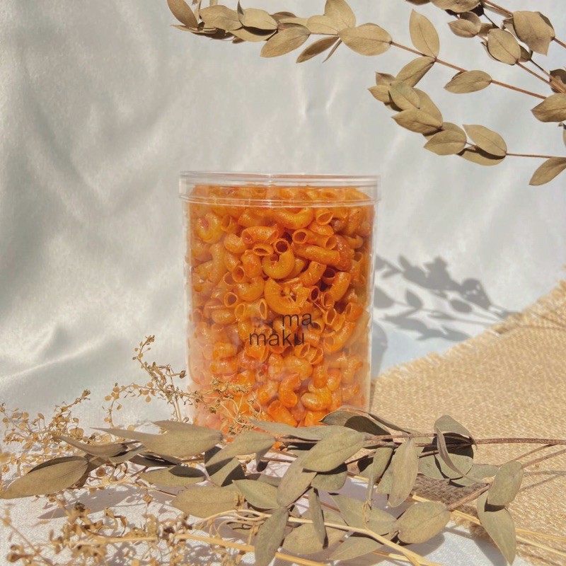 Jual MAKARONI PEDAS cemilan paket hemat gurih manis jajanan jaman dulu