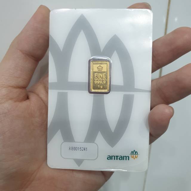 Logam Mulia Fine Gold Kadar 99 9 Model Terbaru Antam Press 1 Gr Indonesia