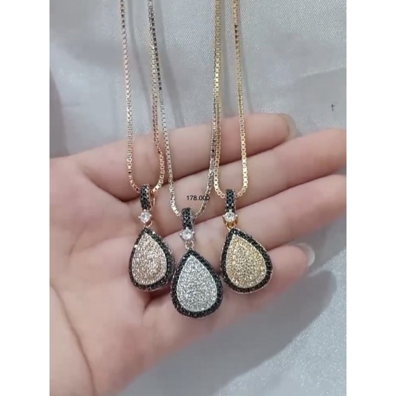 kalung lapis emas zircon italy