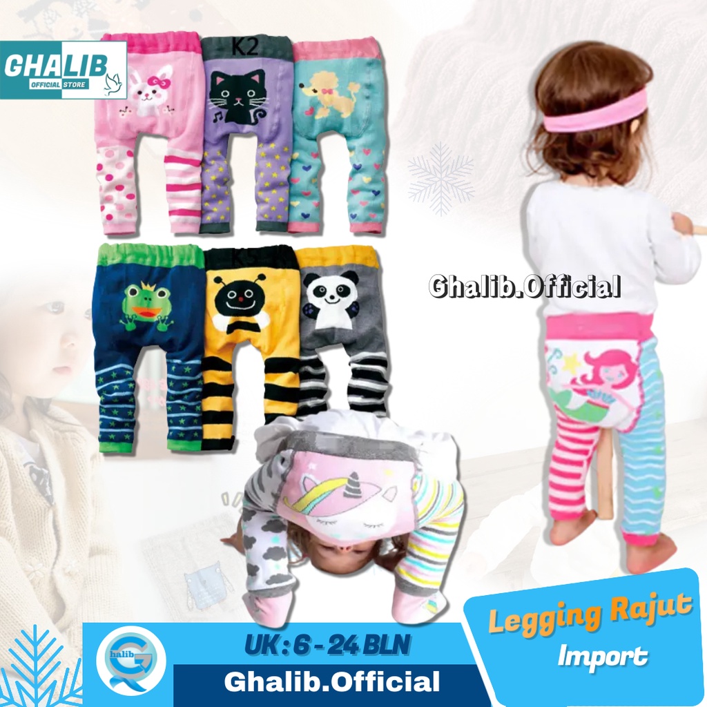 Rajut Leging Anak Perempuan Import Lejing Celana Bayi Cewek Legging Celana Panjang Tregging