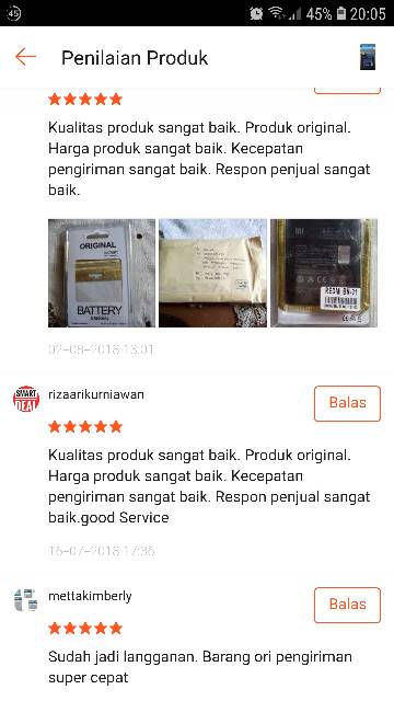 Baterai Battery Xiaomi Redmi Note 5A / MI 5X / MiA1 / S2 / MI5X / MI A1 / BN31 Batre Original Batrai