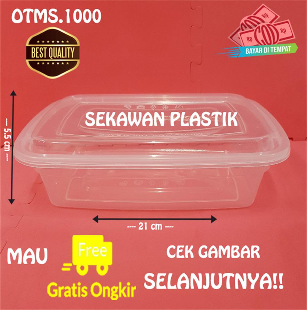 Thinwall 1000ML/ Kotak Makan/  Food Container OTMS1000