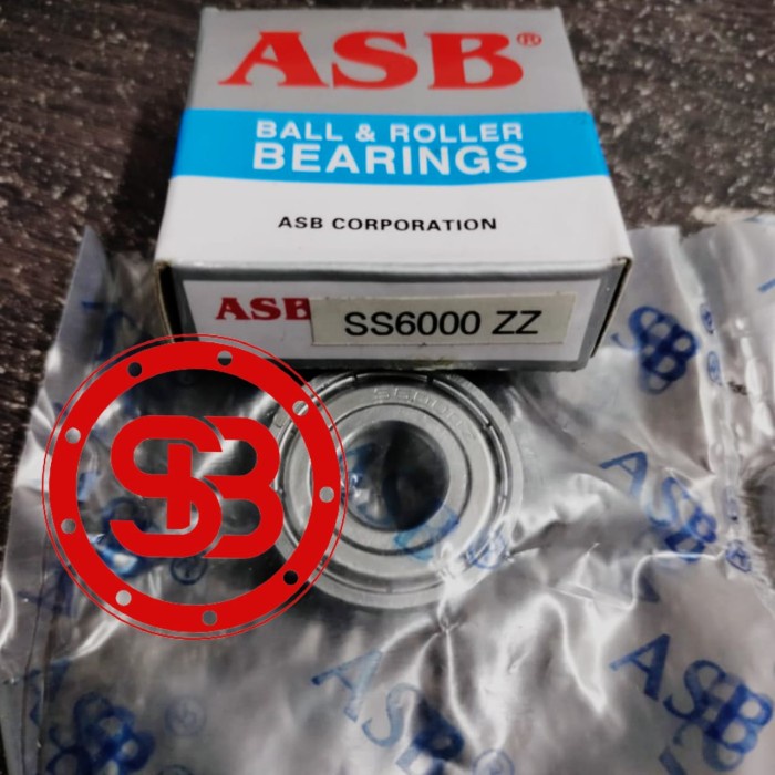 Bearing / Laker / Laher Stainless Steel SS 6000 ZZ ASB