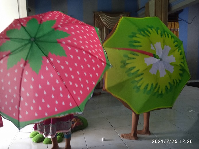 Payung Lipat 4 Motif Buah-buahan/fruits (356)