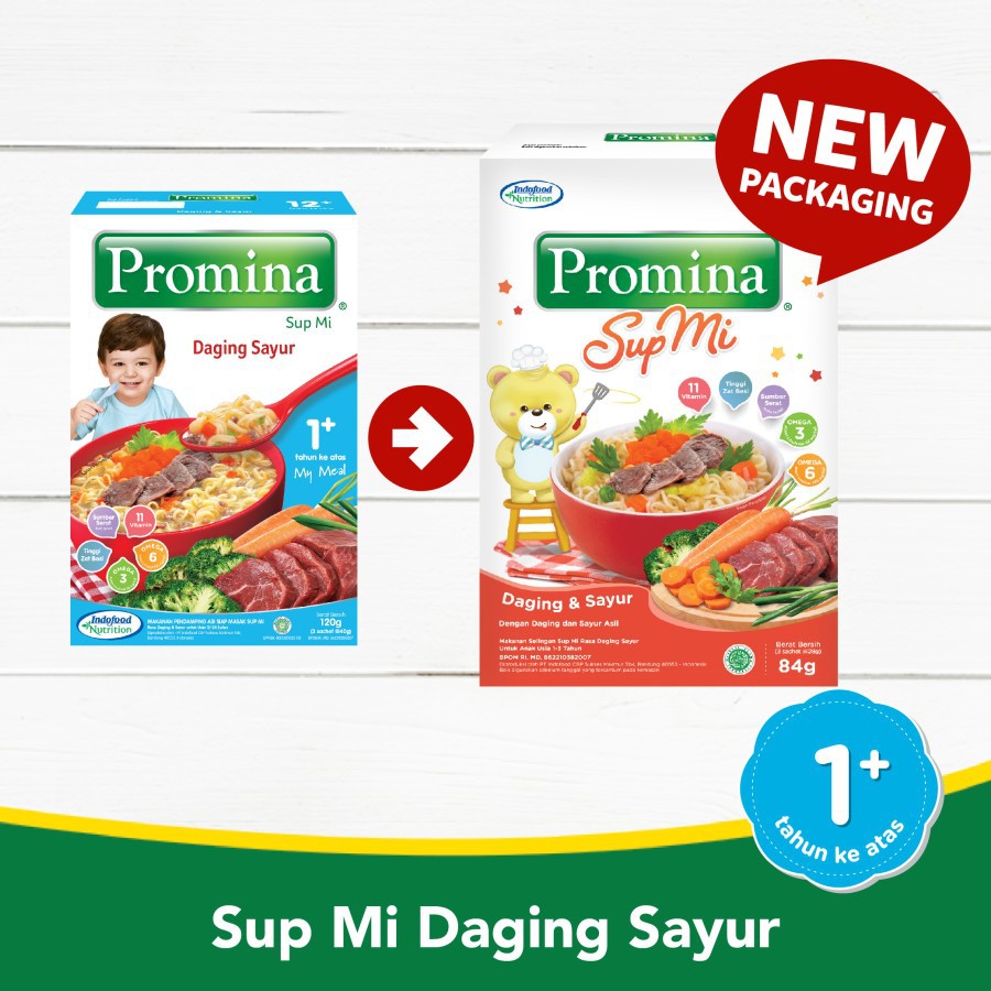 Promina Sup Mi Daging Sayur / Ayam Sayur SUPMI / PASTA MAC N CHEESE MPASI Makanan Bayi 1 Tahun