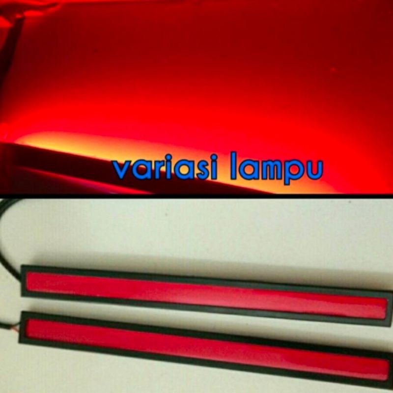 lampu led drl plasma cob 17 cm merah