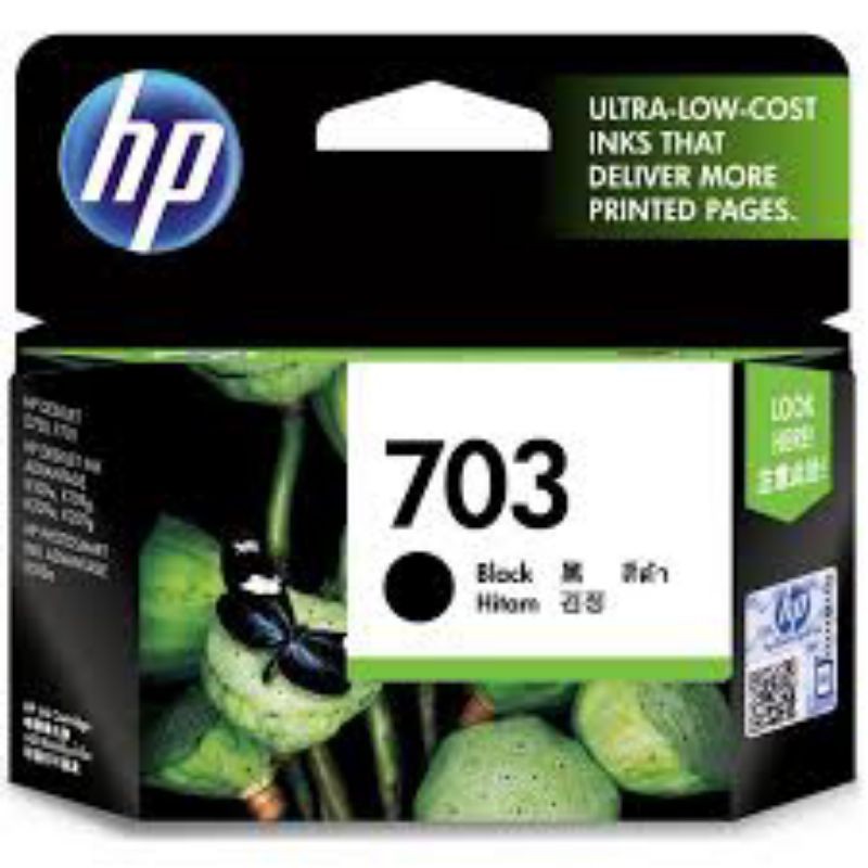 catridge hp 703 black and 703 color original 100%