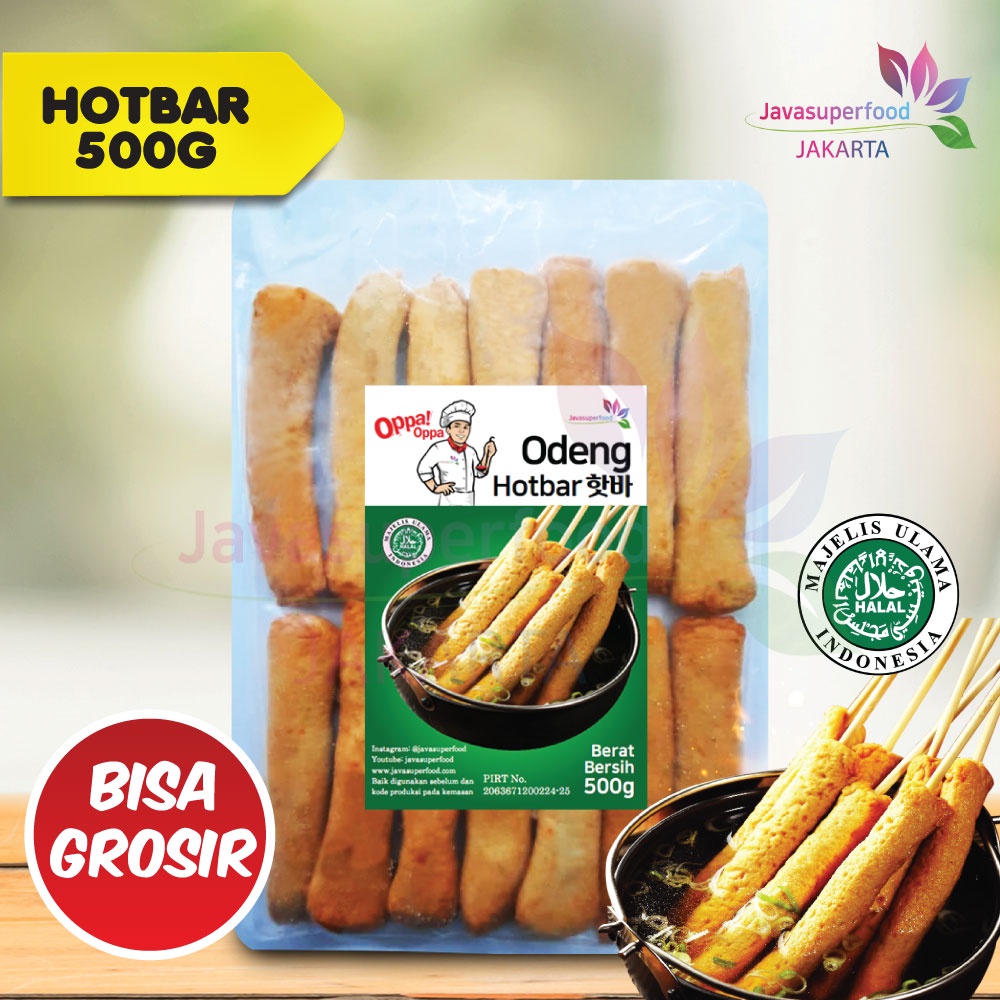 Oppa Odeng Oden Hotbar Eomuk Korea Fish Cake 500g Halal