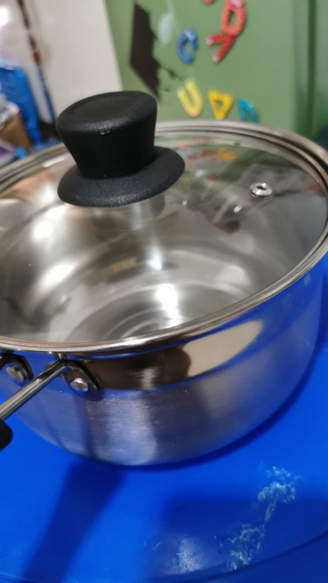 Gsf Panci Susu 18 Cm Stainless/panci Kuah Tutup Kaca/ Panci Gagang