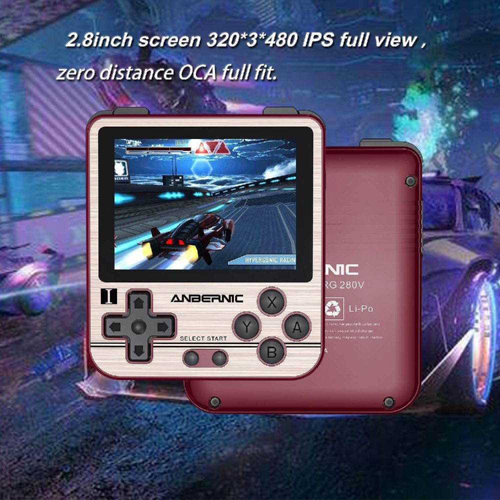 ANBERNIC RG280V - Emulator Retro Game Console 16GB 2.8-inch IPS Screen