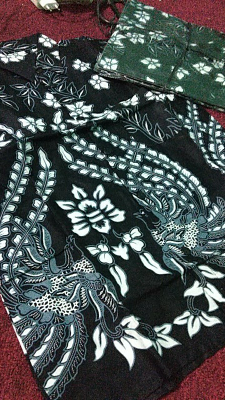 Maura Coupel Batik Couple Keluarga Sania Ruffle Ori Ndoro Jowi Dnt Motif Manuk Tarung