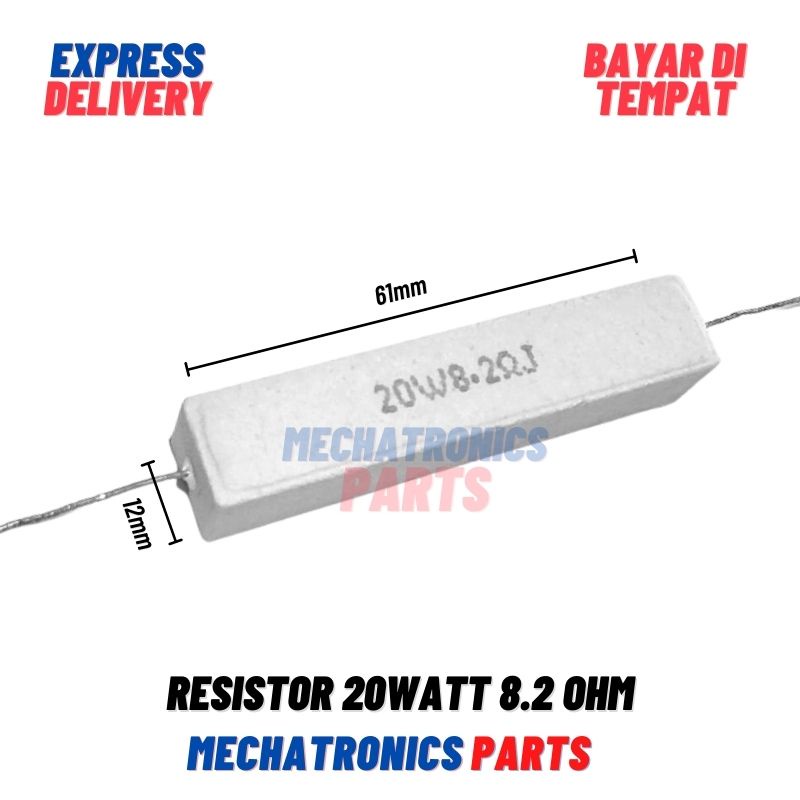 [PAS-9371] RESISTOR 20WATT 8.2OHM