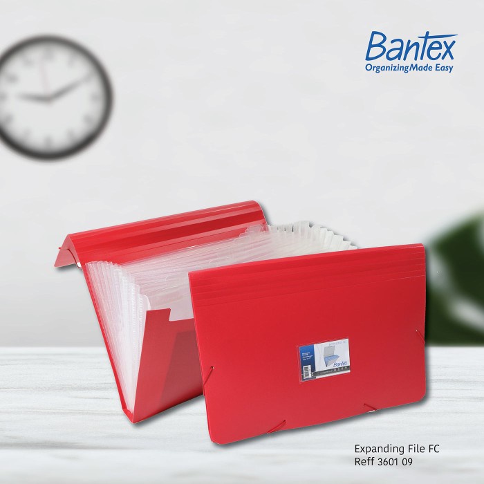 

MAP / PP EXPANDING FILE FC 12 POCKETS 3601 09 BANTEX