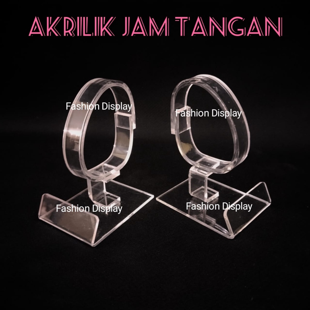 Tempat Pajangan Jam Tangan Akrilik Arloji Display Jam Tangan Stand Pajangan Jam(BH)