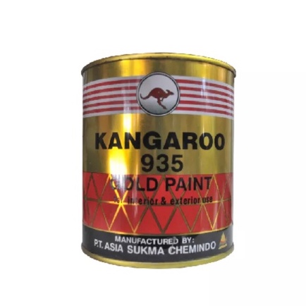 CAT WARNA EMAS KANGAROO GOLD 935 ( 100 ML ) / CAT MINYAK BESI KANGGURU