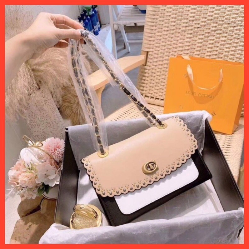 TAS BATAM SELEMPANG WANITA FASHION IMPORT MAXI TALI SLING KOMBINASI RANTAI SUPER PREMIUM BAG CO 880