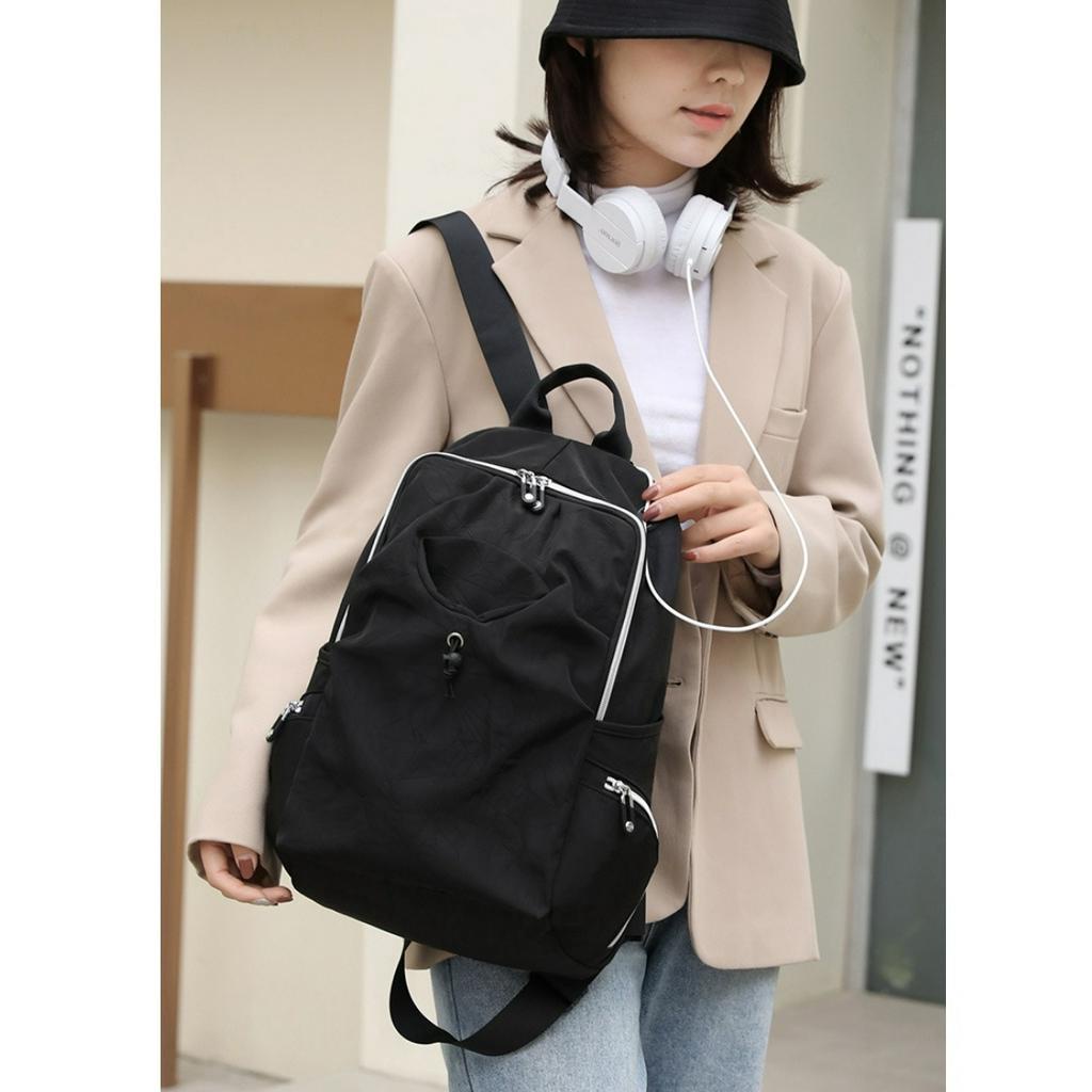 TAS RANSEL WANITA PREMIUM IMPORT KOREA ANTI AIR KEKINIAN MURAH CEWEK BRANDED BATAM MUAT LAPTOP BESAR HITAM TA792B5 BACCA GENDONG PUNGGUNG REMAJA BACKPACK SEKOLAH KULIAH KERJA