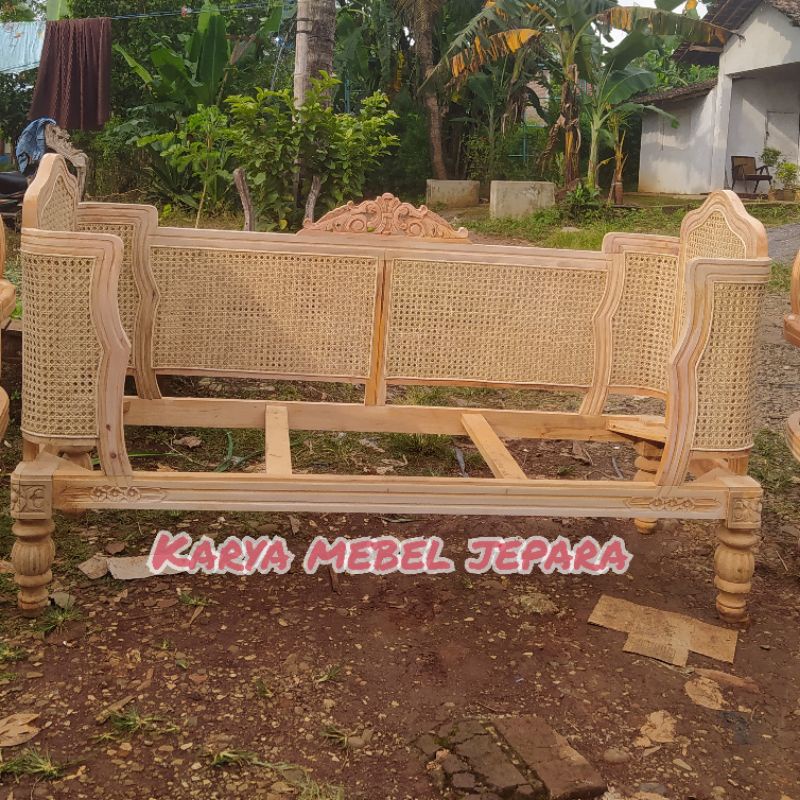 [KERANGKA KURSI] DOYOK ROTAN SANDARAN