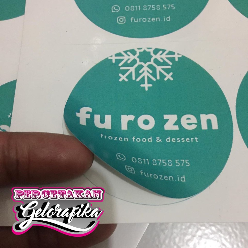 

STIKER LABEL FROZEN FOOD / KUE KERING / CEMILAN WATERPROOF