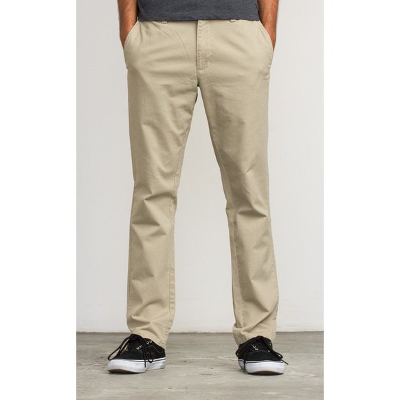  Celana  Chino  Panjang  Regular fit Standar Krem  Hitam Abu 