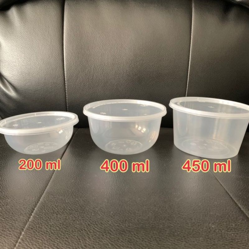 [GROSIR DAN ECER][READY STOCK]THINWALL BULAT 200ML 300ML 400ML DAN 450ML