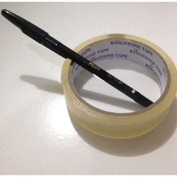 

Selotip Lakban Plastik Transparan Transparant Sedang 1Inch Murah