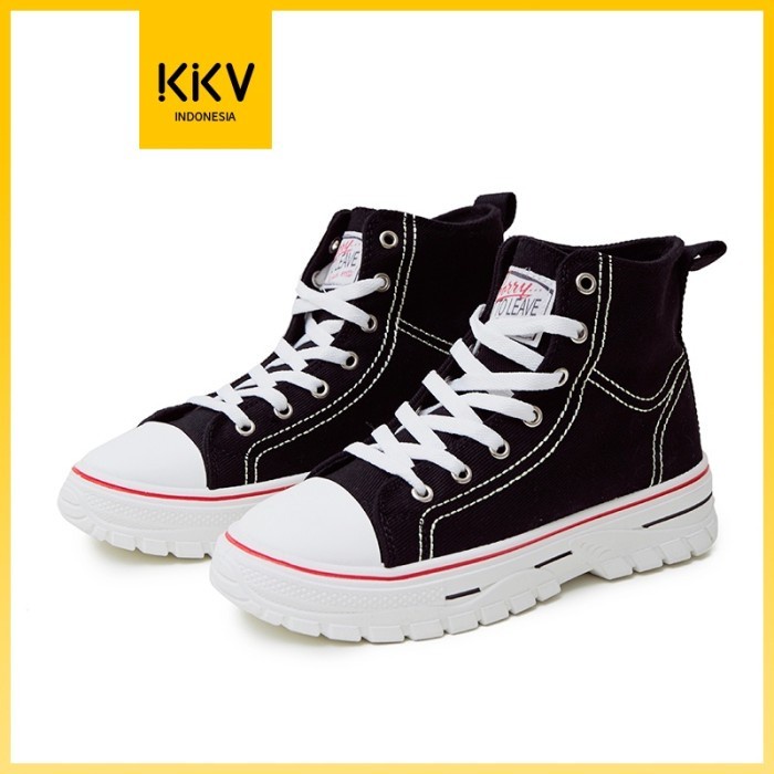 KKV Hightop Canvas Shoes Sepatu Kets Sneakers Kanvas Tinggi Atas - 36