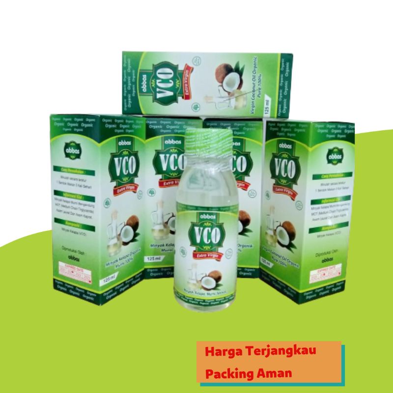 Abbas Virgin Coconut Oil Minyak Kelapa Organik Murni / VCO 125 Ml