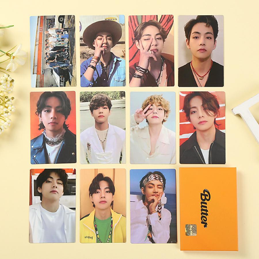 8pcs / set Kartu Lomo Foto KPOP BTS Butter Untuk Koleksi