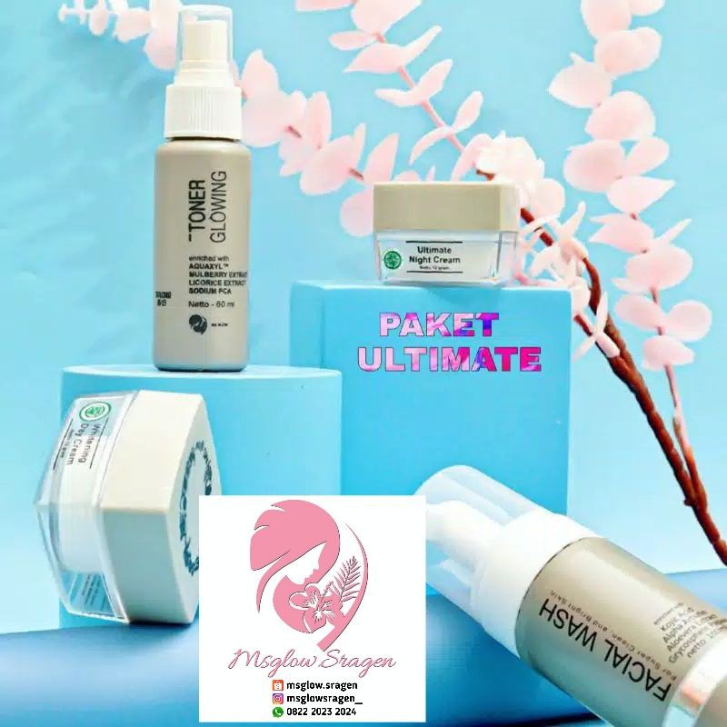 MS GLOW PAKET basic ULTIMATE u wajah berflek (GLOWING Toner MsGlow)