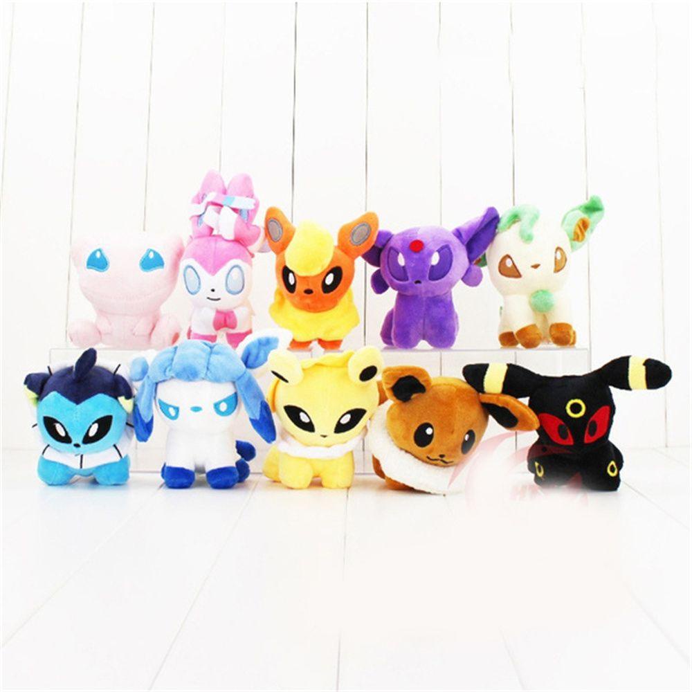 Quinton Pokemon Plush Anak Anak Hadiah Umbreon Sylveon Kartun Mainan Lembut Leafeon Glaceon Plush Boneka