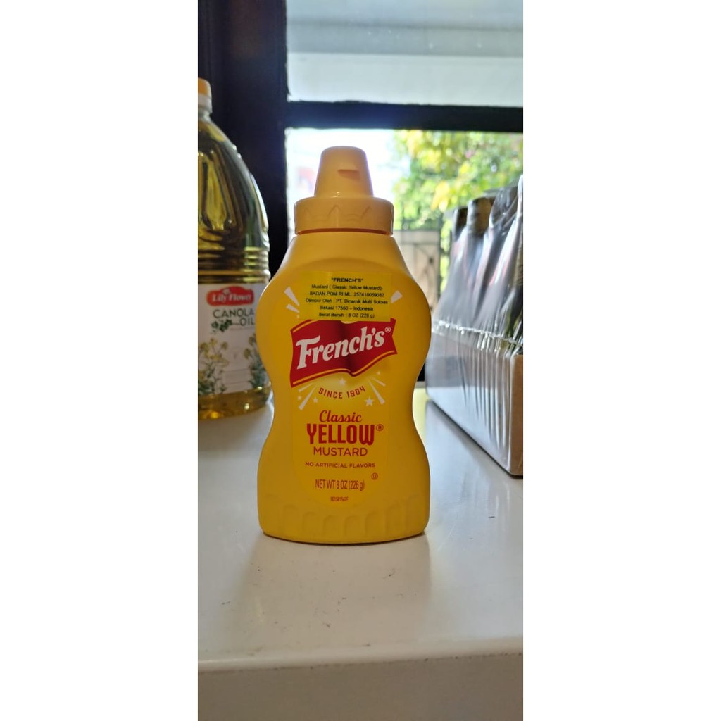 

French's classic yellow mustard 8oz 226gram / yellow classic mustard / yellow mustard paste