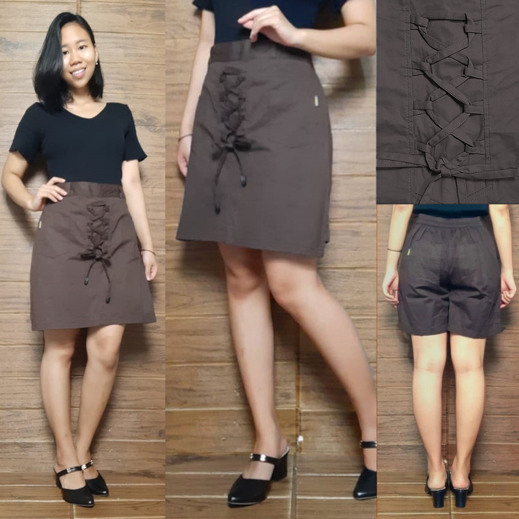 SB Collection Celana Pendek Zanti Hotpants Rok Midi Casual Jumbo Wanita