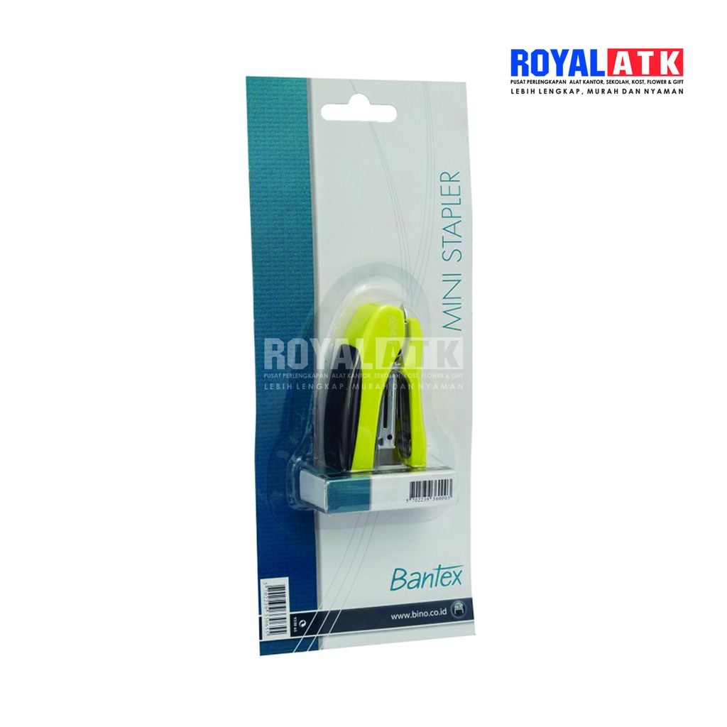 

MINI STAPLER W/STAPLES NO 10 LIME 9330 65 BANTEX