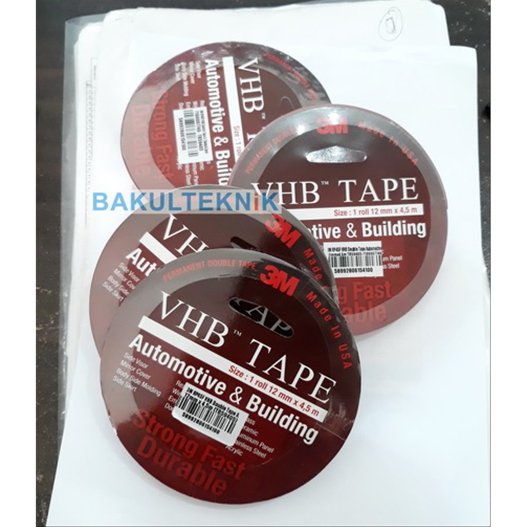 

Isolasi Dobel Tape 3M VHB 12mm X 4.5meter Original 3M klo3524
