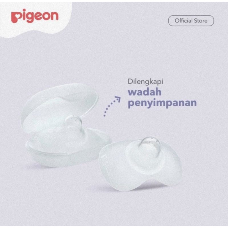 Pigeon Natural Feel Nipple Shield Isi 2 Pcs- Pelindung Puting Menyusui