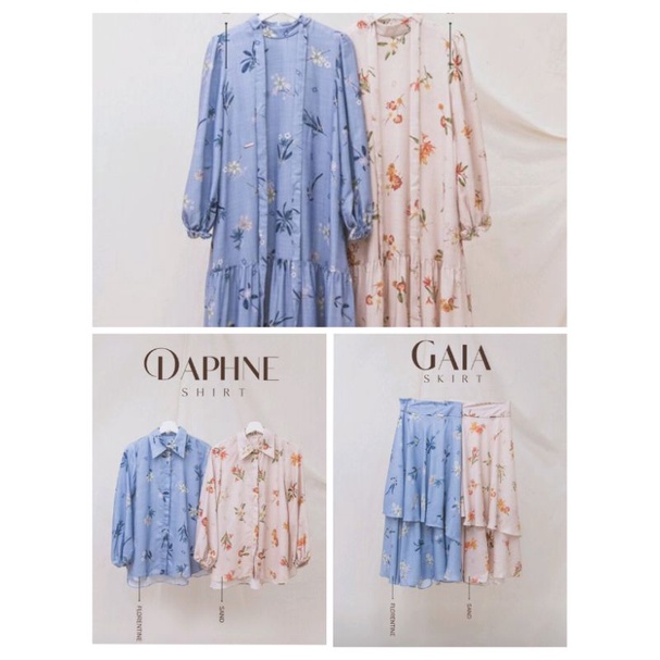 Iris Dress Daphne Shirt Gaia Skirt by Wearing Klamby