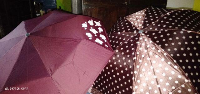 Jktumbrela - Payung Lipat 3 Polkadot Satin - 999