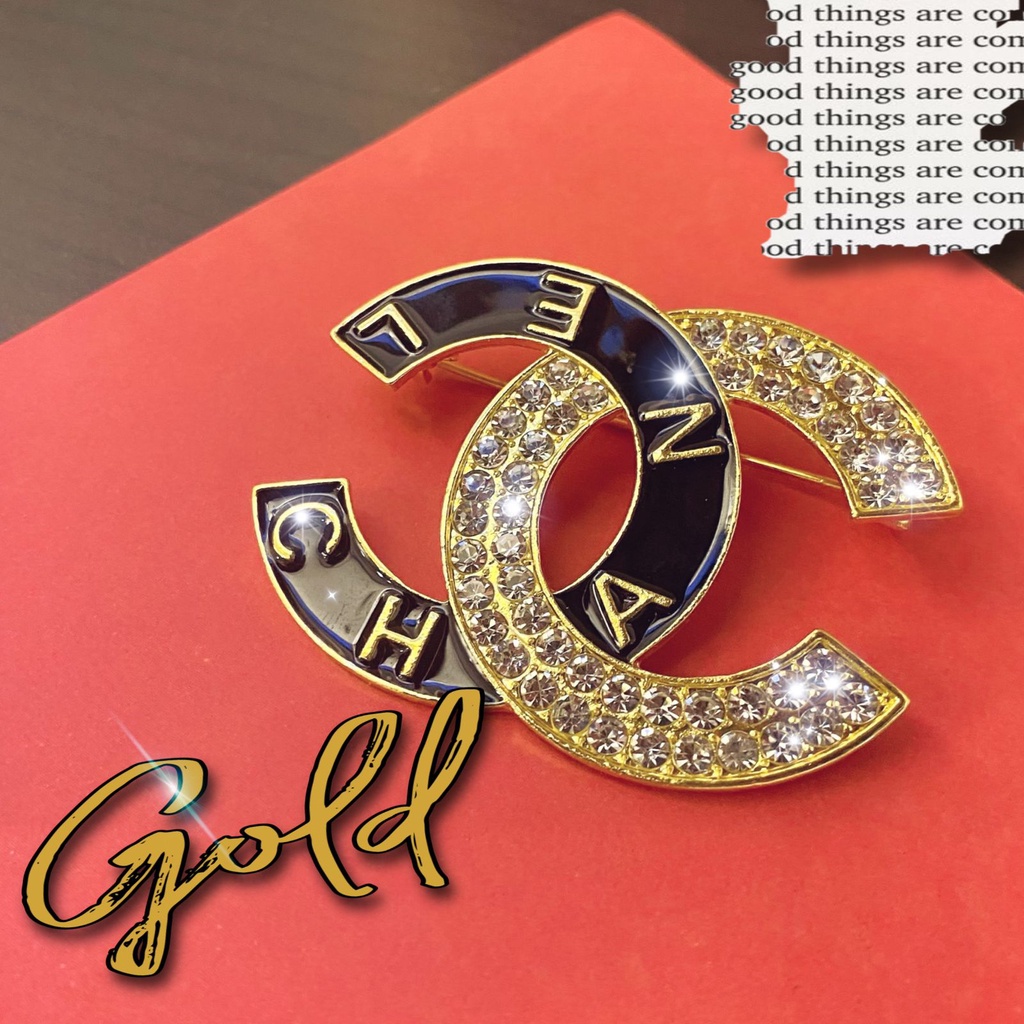 damai fashion - BROS nel / brooch bel mutiara import gold hardware Kualitas terbaik