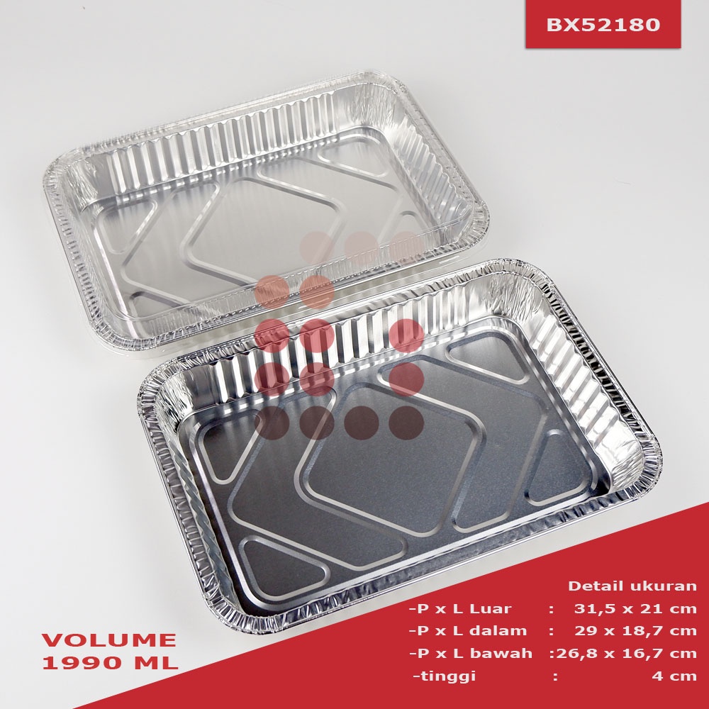 alumunium foil cup BX52180 tanpa tutup