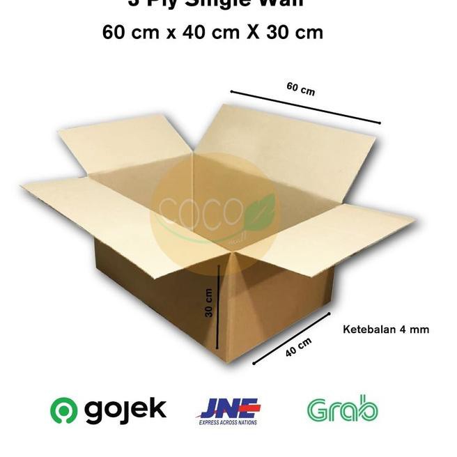 

[Terlaris Today] KARDUS KARTON BOX POLOS BESAR JUMBO UKURAN 60x40x30 CM