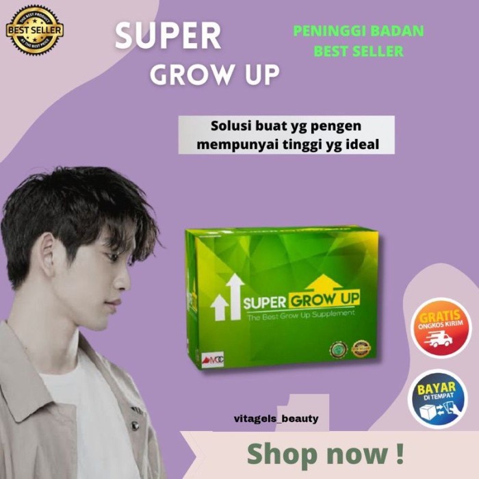 

[ COD ] SUPER GROW UP | SUPERGROW UP SUSU PENAMBAH TINGGI BADAN 100%