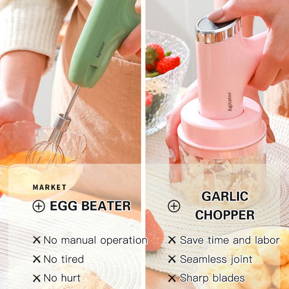 Mini Mixer dan Blender Penghancur Bumbu, daging, telor  - Hand Mixer kopi