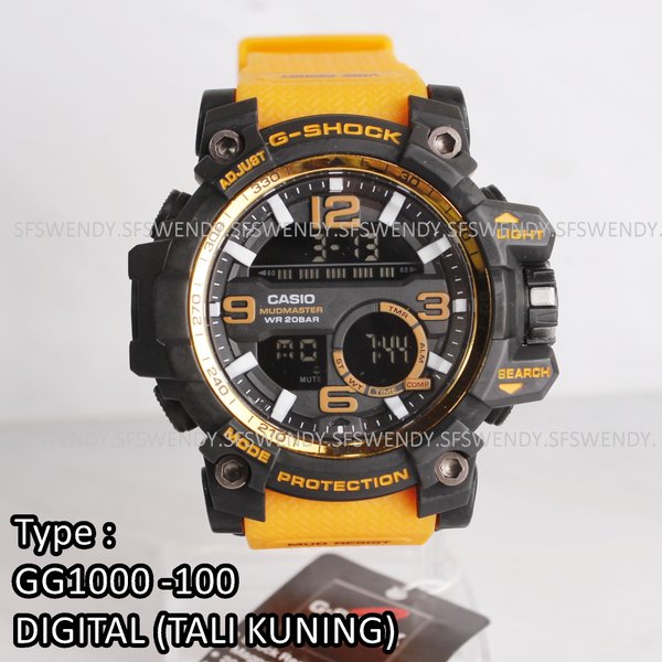 G Shock GG-1000 Kuning Yellow Army Jam tangan digital pria & anak anti air