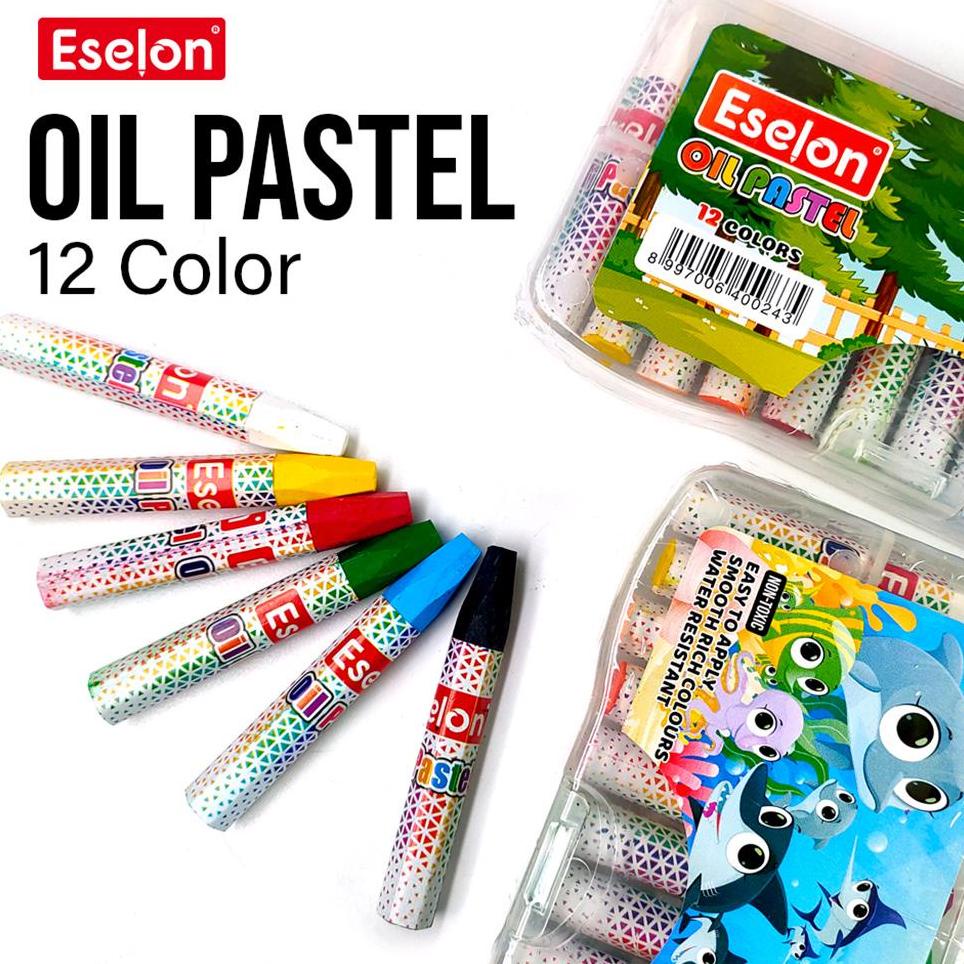 

PROMO MURAH Crayon / Oil Pastel / Crayon Eselon 12 colors ❆ 869