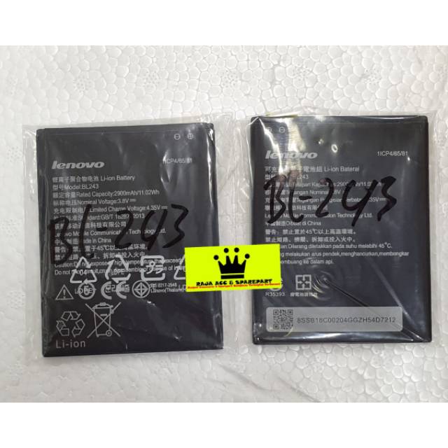 BATRE BATERAI LENOVO BLP-243 FOR LENOVO A7000/A7000 PLUS/K3 NOTE ORIGINAL